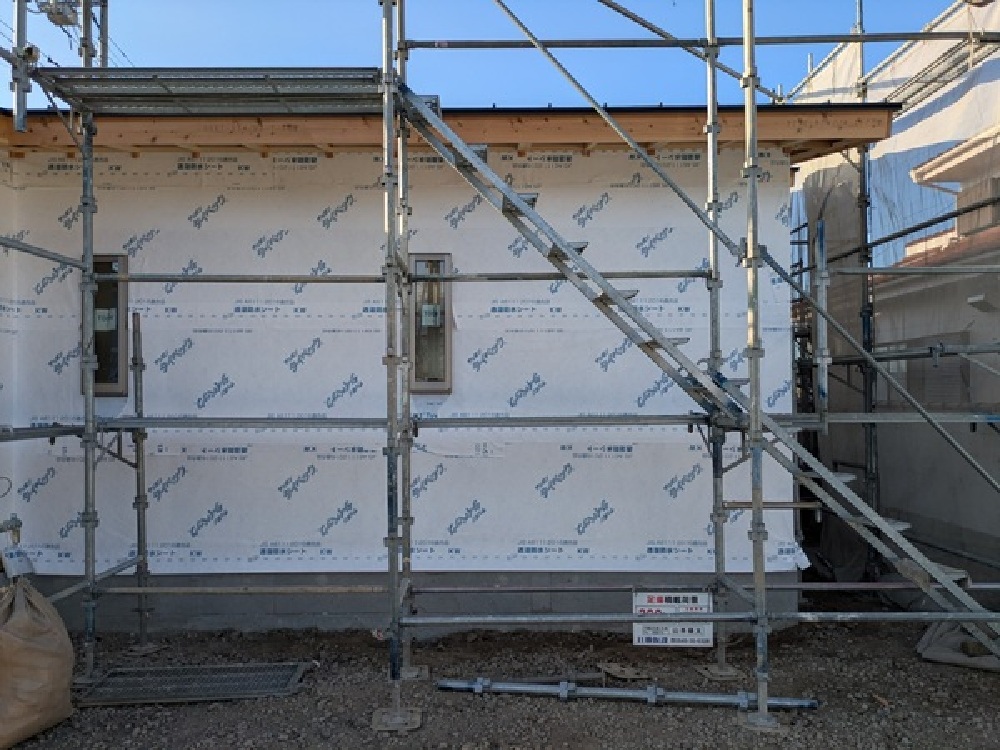 外壁透湿防水シート張り