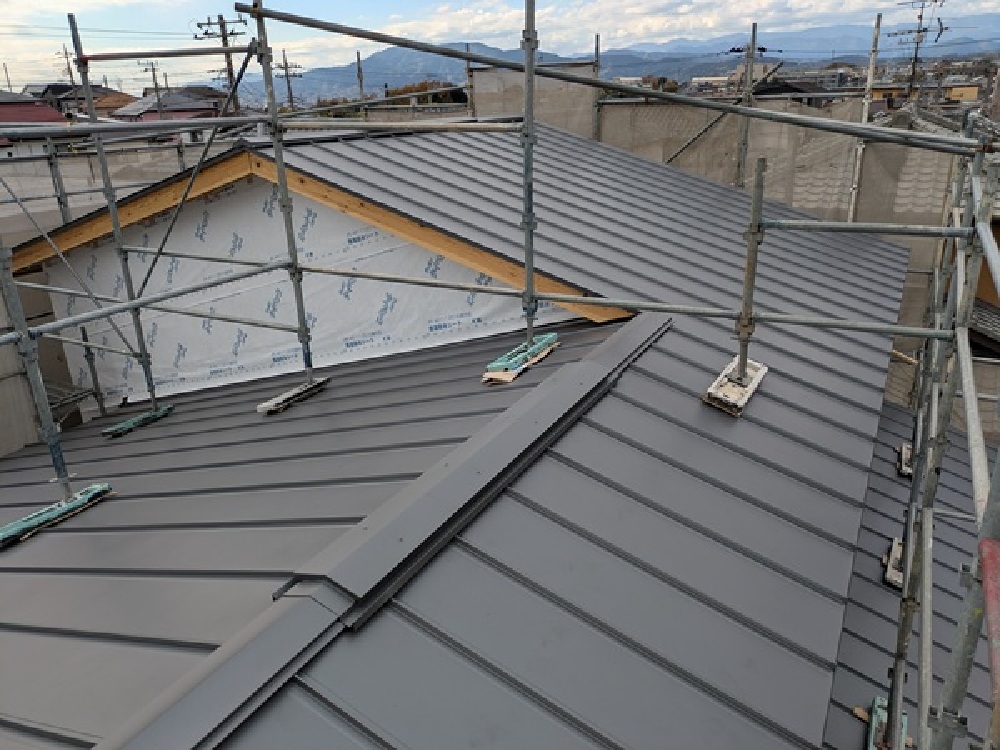 屋根工事完了