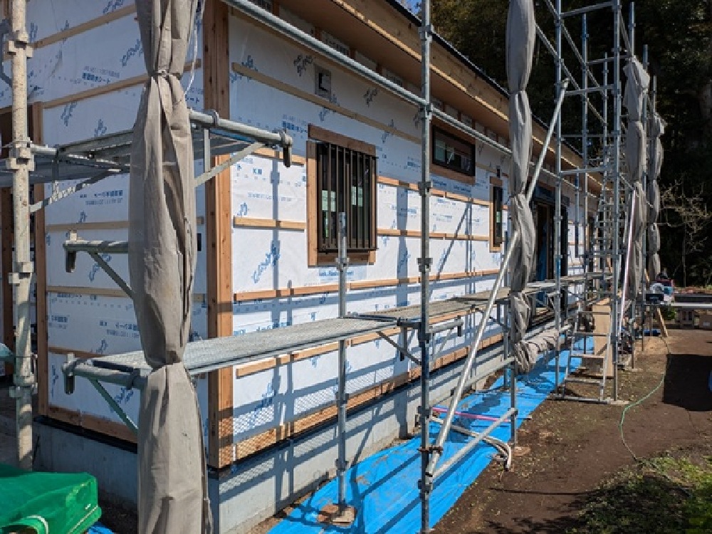 外壁通気胴縁施工